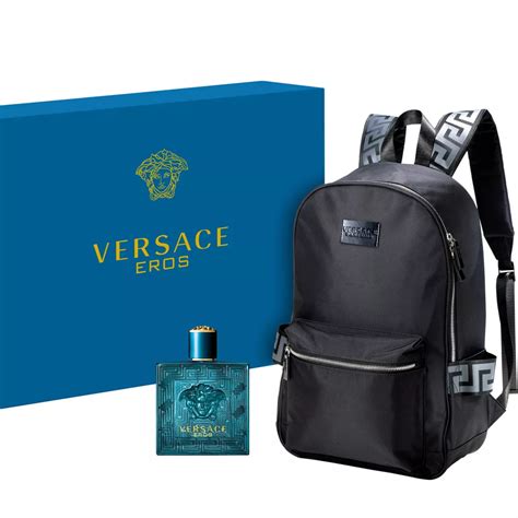 free bag with versace perfume|Versace perfume with free backpack.